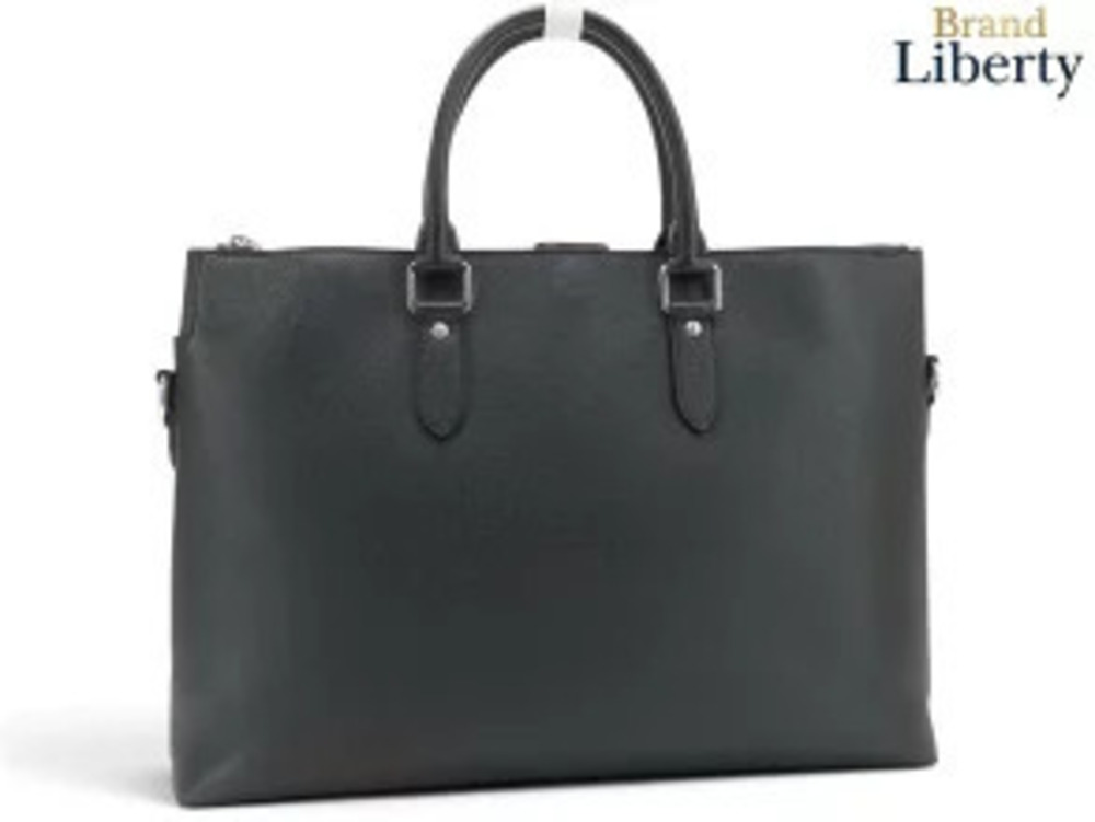 Louis Vuitton Taiga Anton Business Bag Briefcase Noir Black Leather
